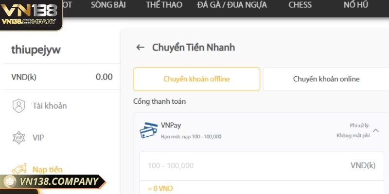 Luôn kiểm tra điều kiện của nick game trước khi chuyển vốn